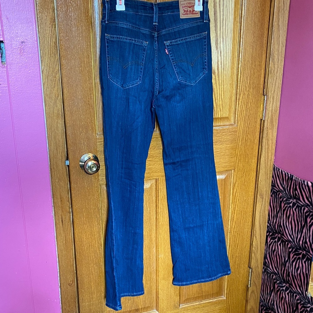 Levi's Deep Indigo Flare Jeans - Picture 5 of 7